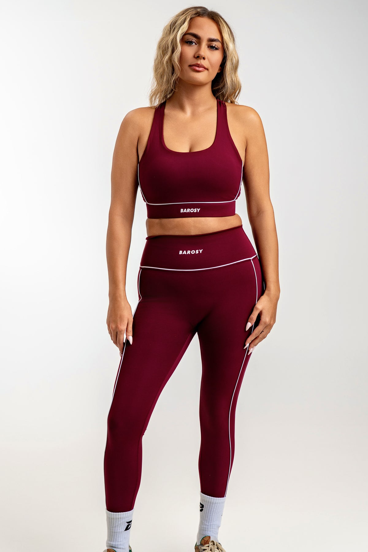 Barosy Women Sport Bra Burgundy